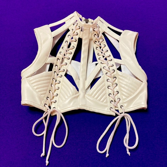 Dolls Kill Other - RUDE AWAKENiNG HARNESS BRA TOP